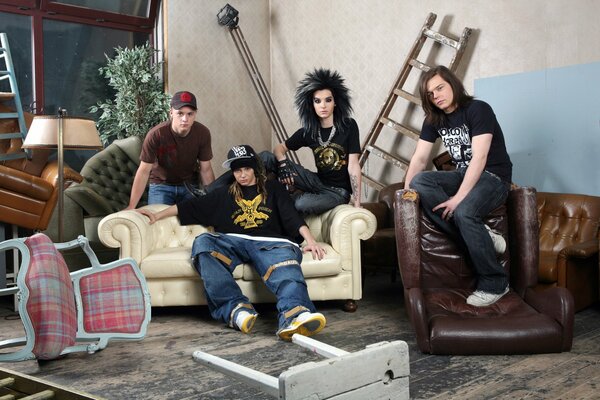 Grupo de música pop rock Tokio Hotel