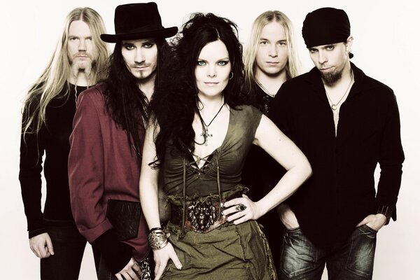 Nightwish Foto auf weißem Hintergrund