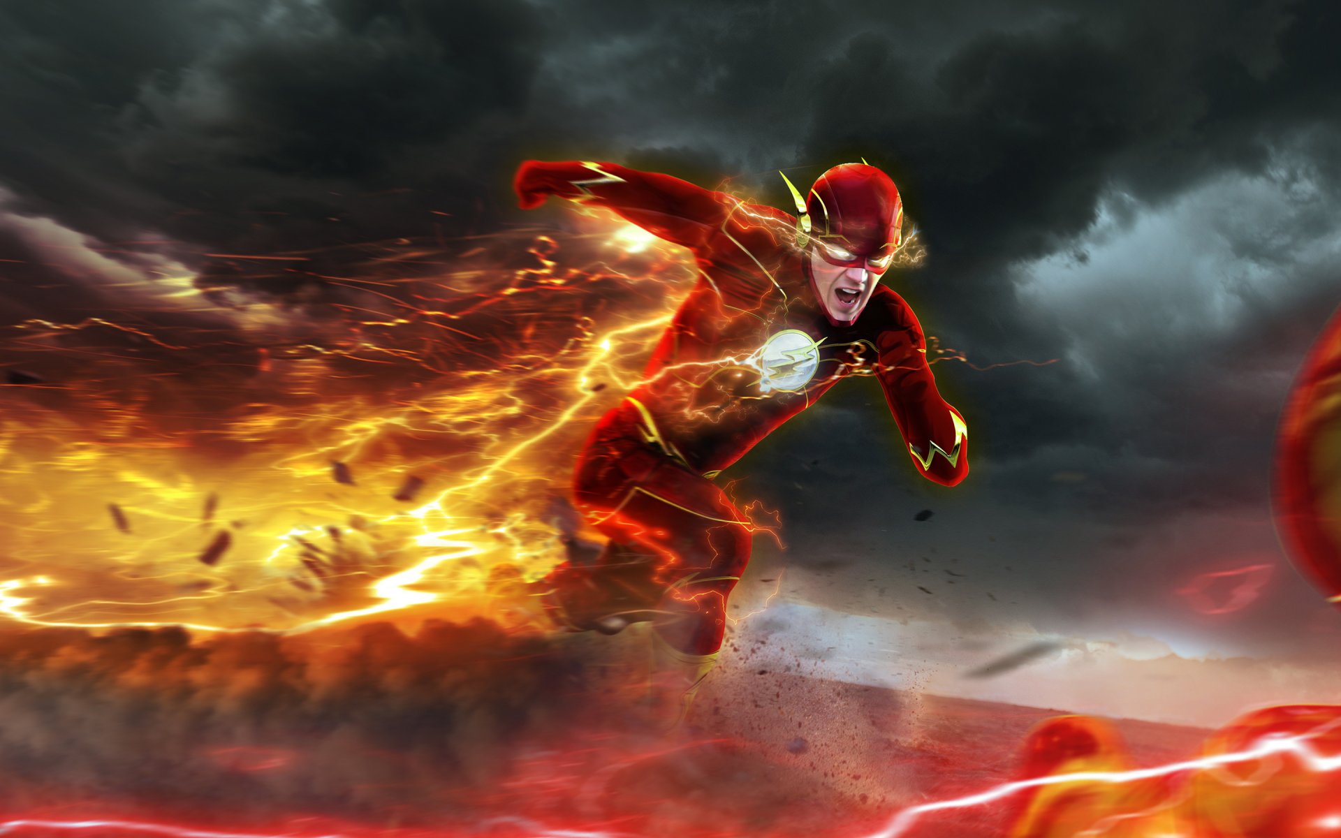 flash sztuka barry allen flash profesor zoom reverse-flash eobard thawne pościg