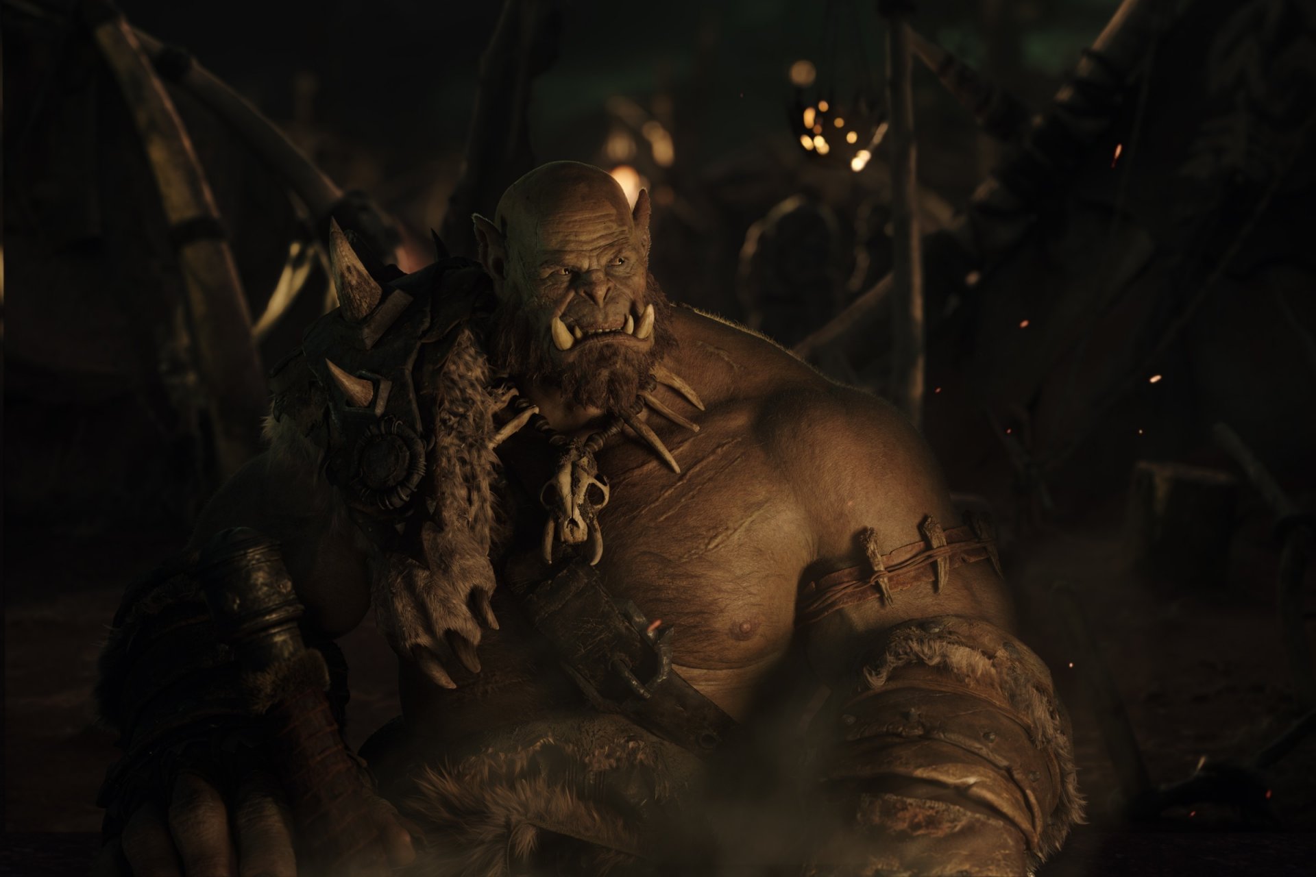 warcraft warcraft film kadr ork zmierzch