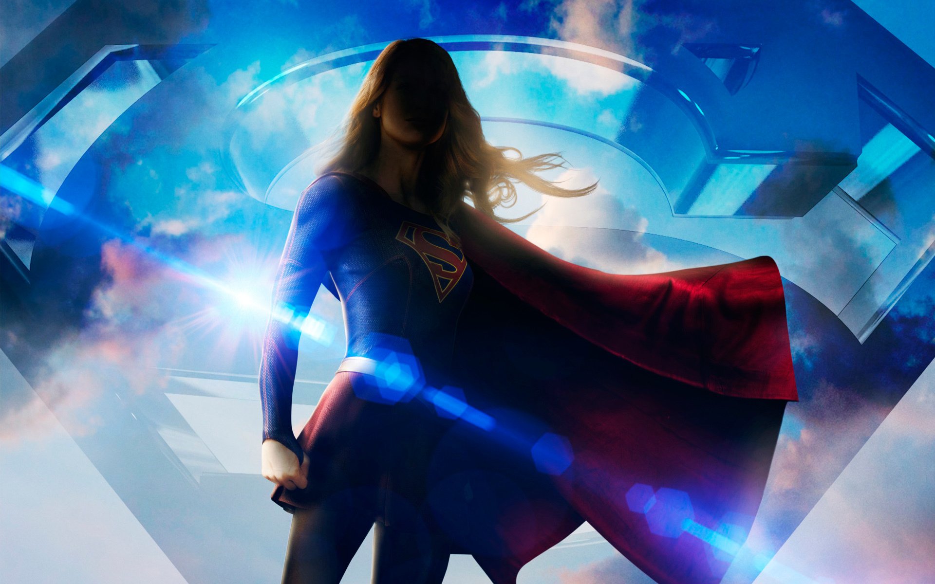 supergirl serie de televisión 2015 ficción melissa benoist benoist chica superhéroe disfraz póster dc comic