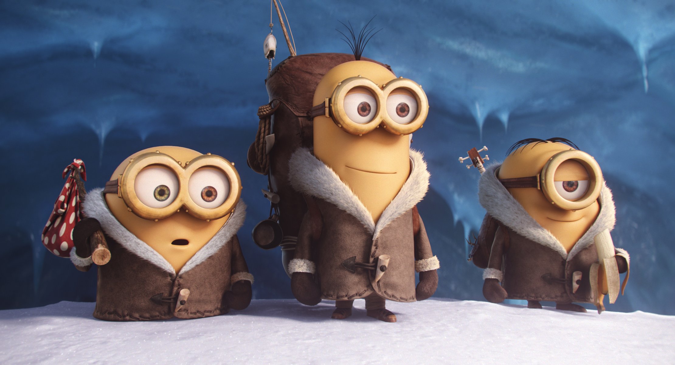 minions película nieve amarillo 2015