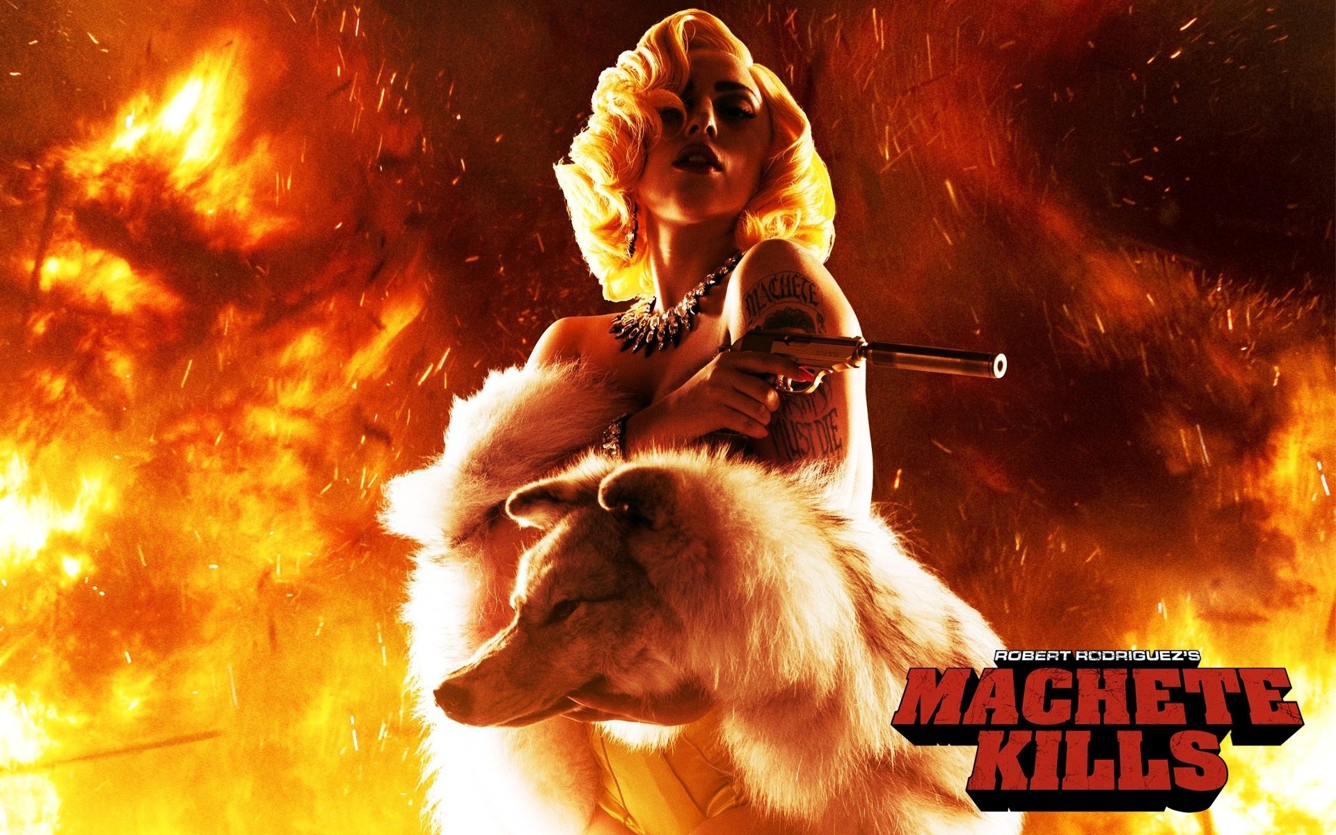 machete kills lady gaga gun wolf silencer