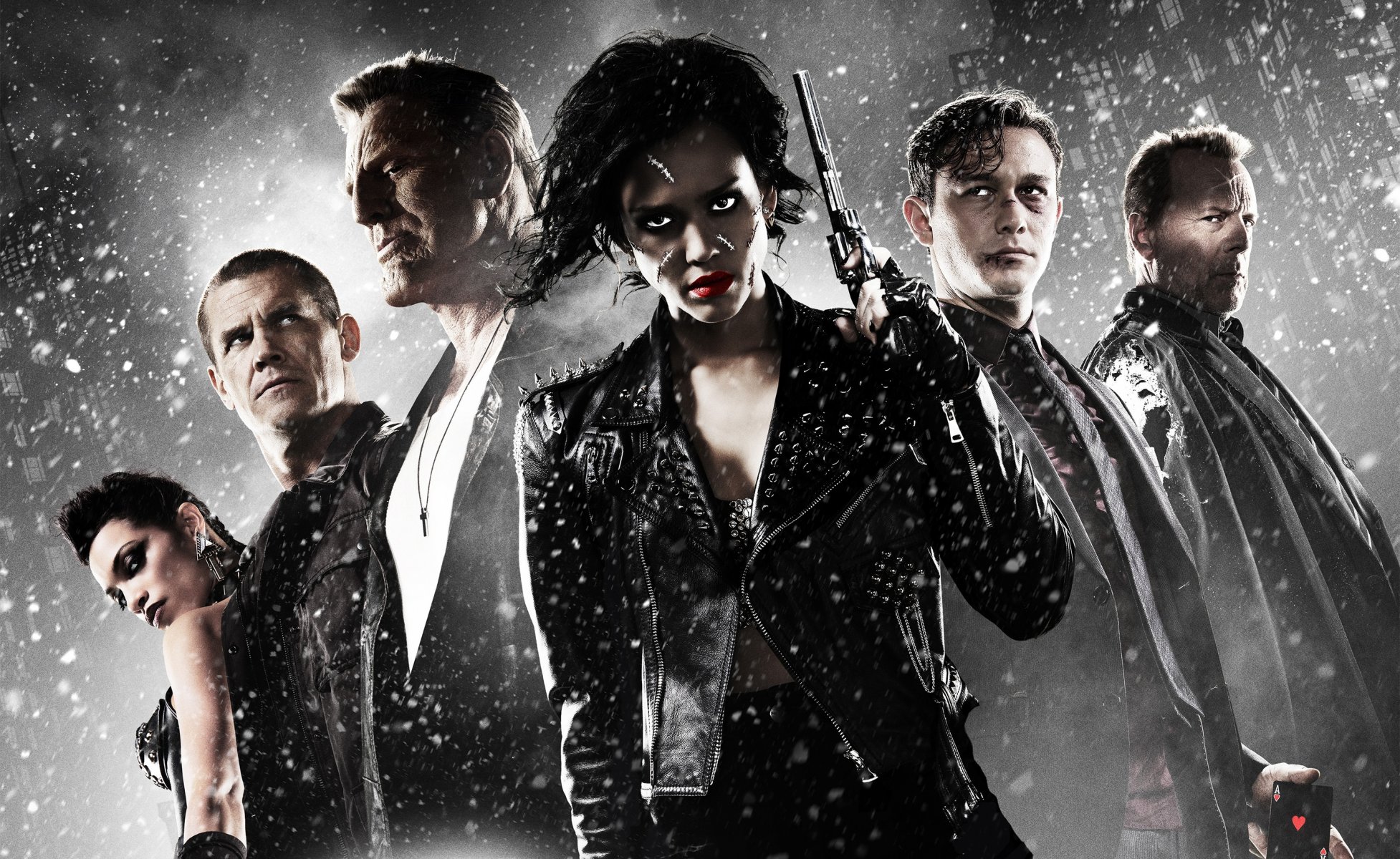 die dame töten für rosario dawson gail sin city 2 joseph gordon-levitt johnny jessica alba nancy callahan josh brolin dwight mccarthy mickey rourke marv bruce willis john hartigan