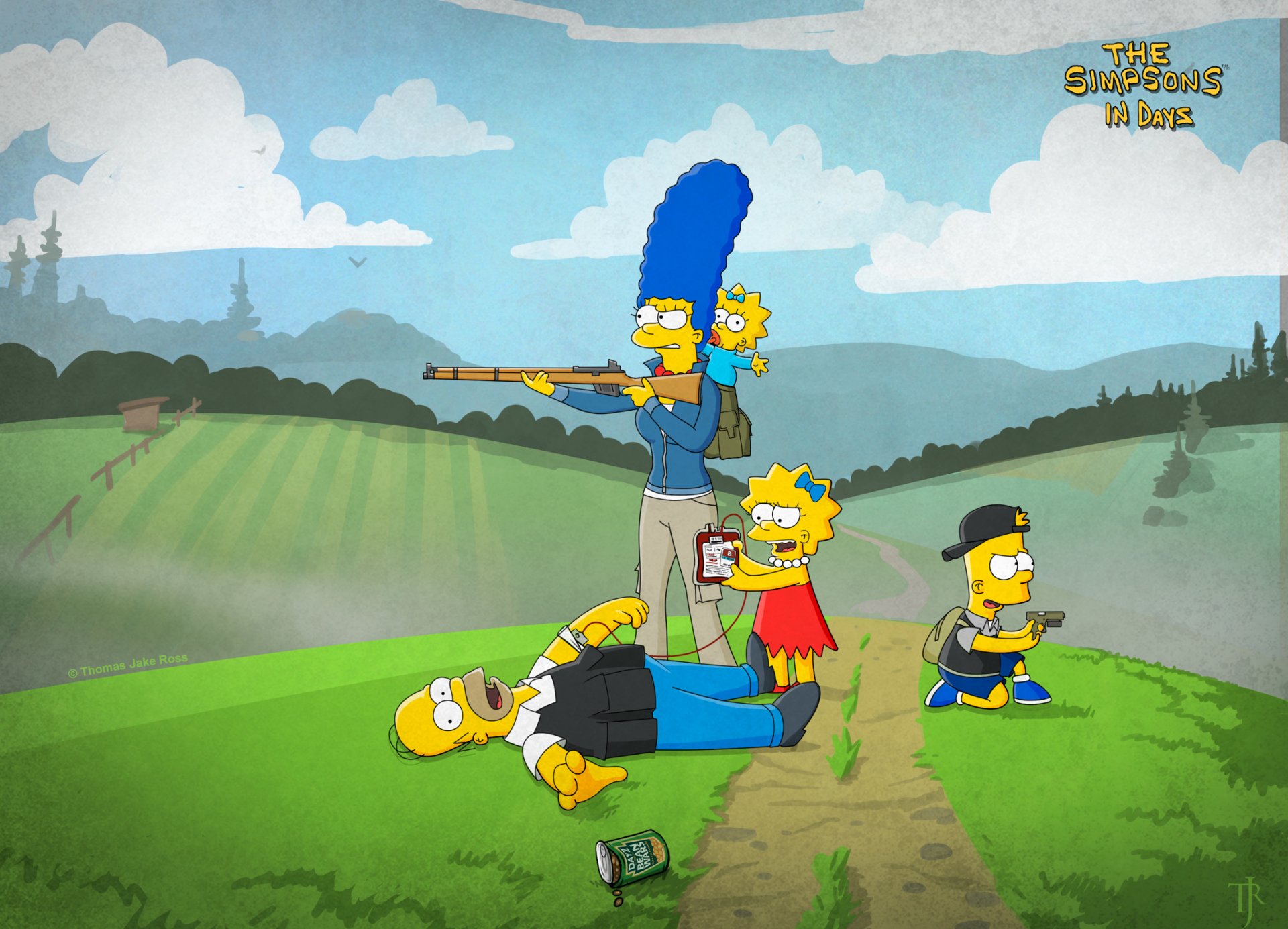 romper el mal los simpsons bart homero lisa