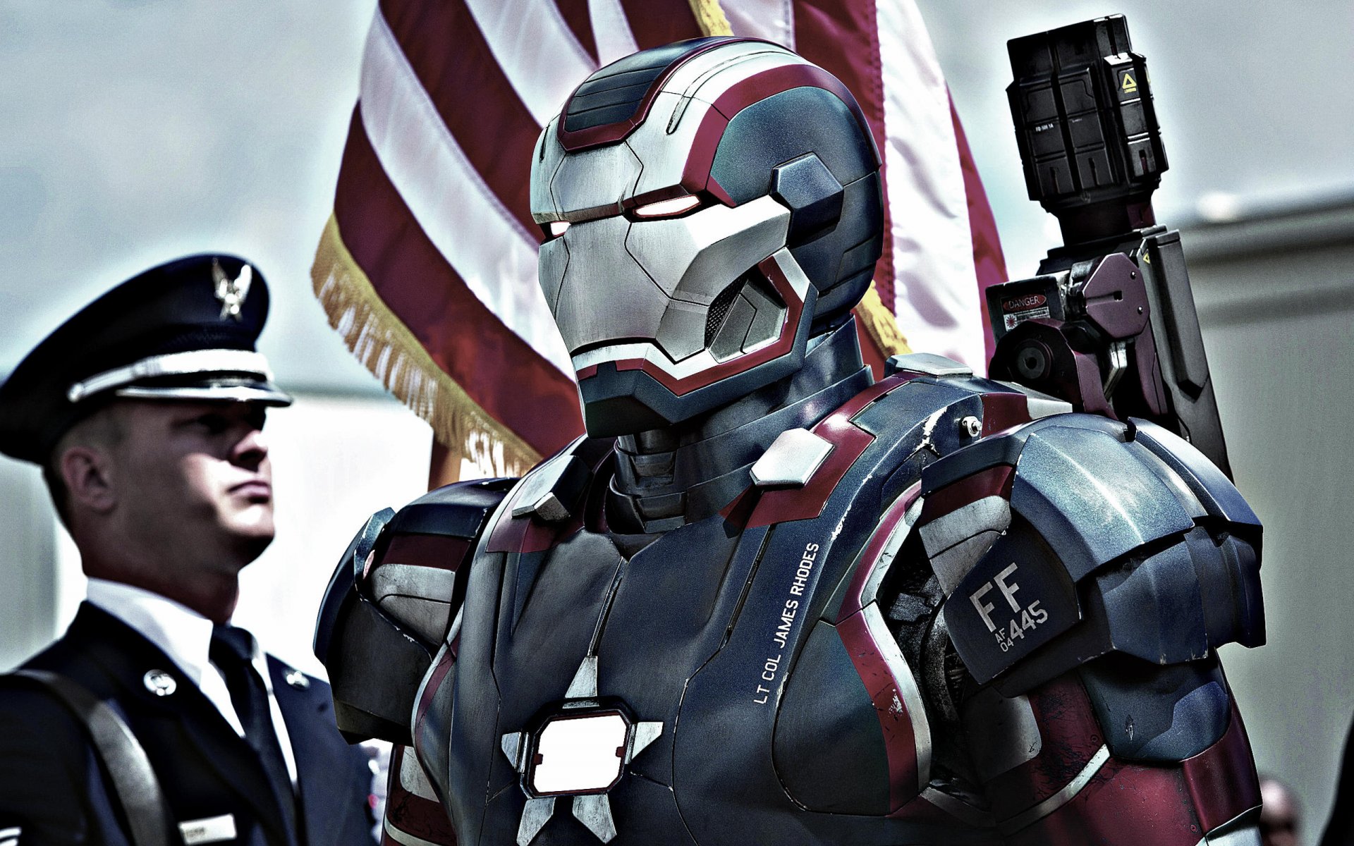 iron man 3 iron patriot flag suit