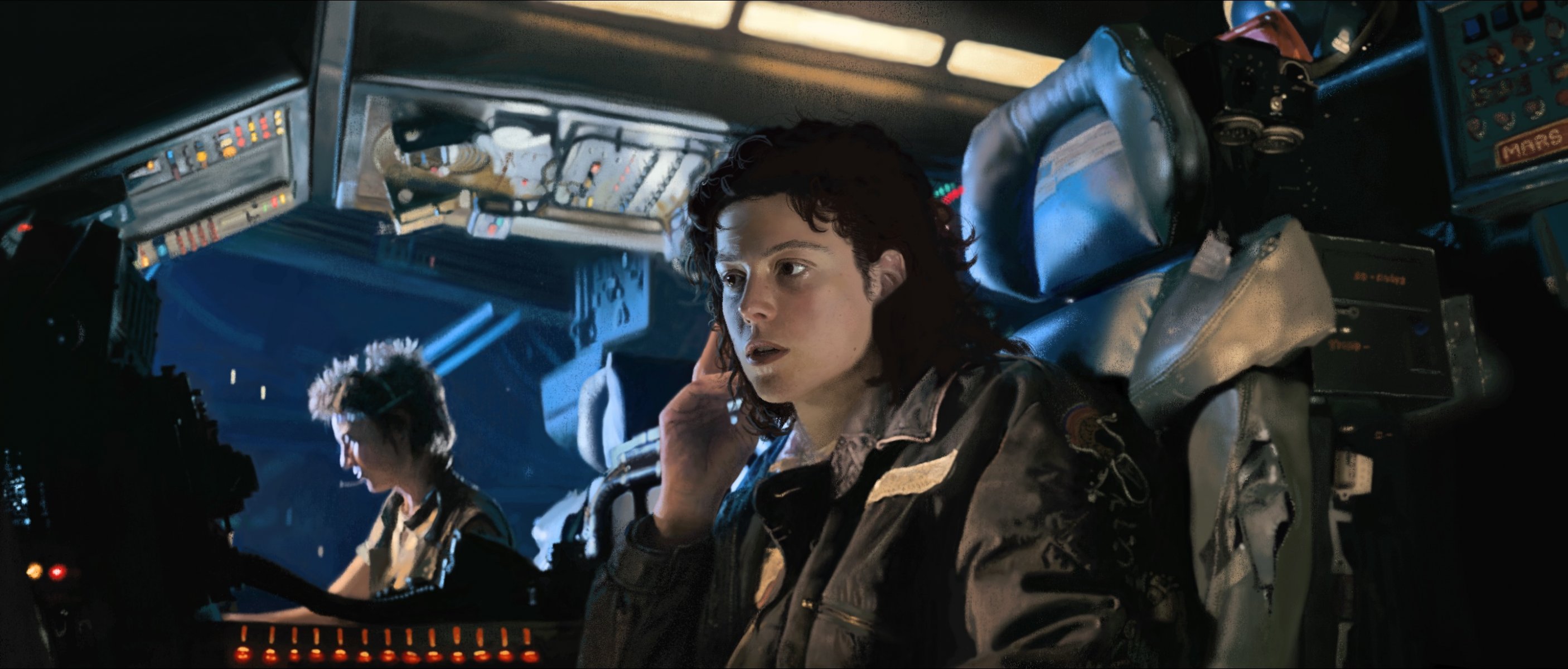 alien nave espacial ellen ripley uscss nostromo nostromo sigourney weaver joan lambert veronica cartwright aliens