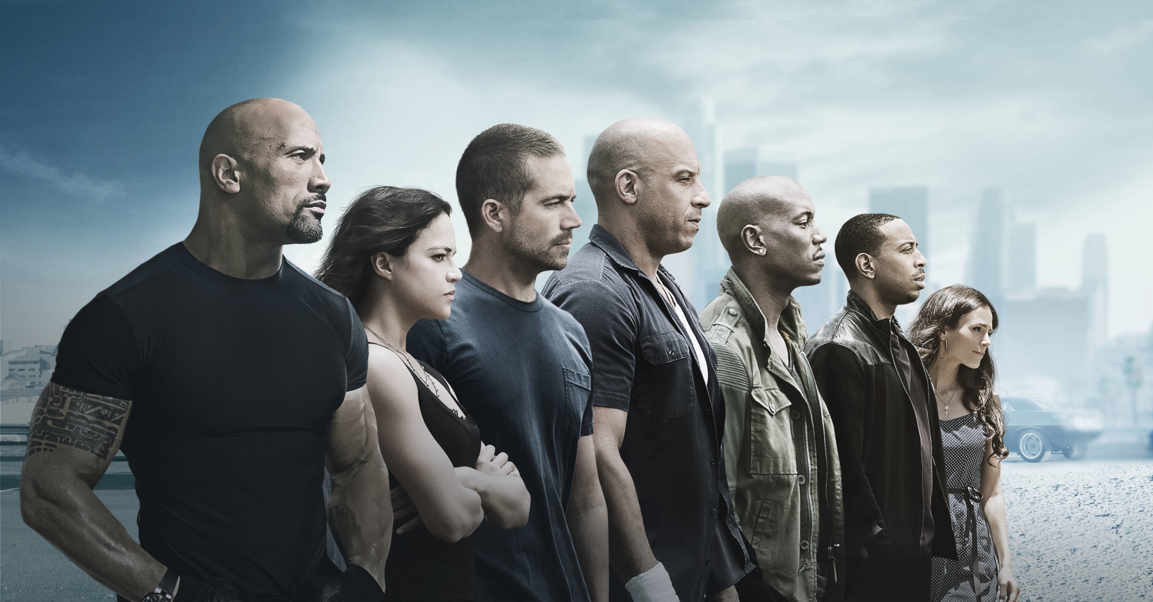 fast and furious 7 fast and furious 7 denote fast and furious seven movie movie 2015 year dwayne johnson michelle rodriguez letty paul walker brian o connor vin diesel dominic toretto Tyrese gibson roman ludacris tej jordana br