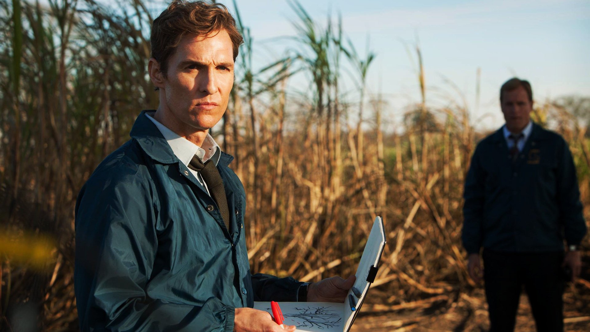 true detective série télévisée matthew mcconaughey woody harrelson hbo show rouille