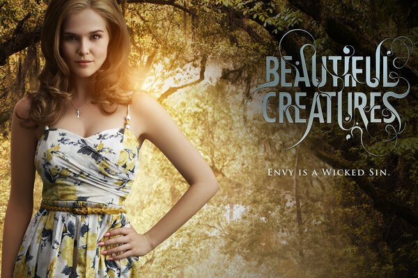 Zoe Deutsch sulla copertina del film belle creature