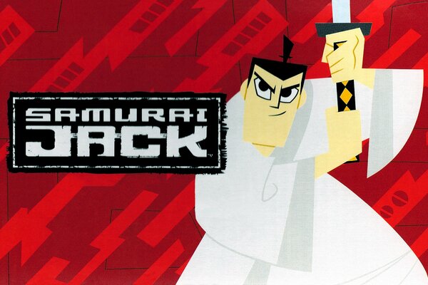 Samurai Jack, japonés en kimono con Katana