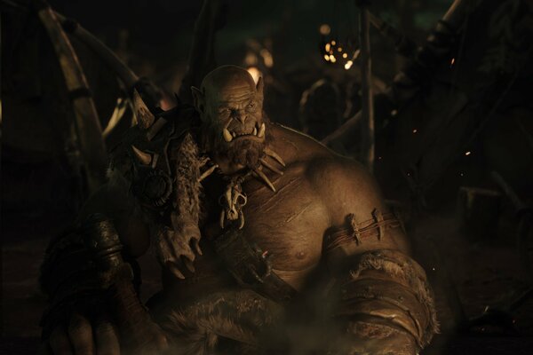 Orc from the movie world of Warcraft