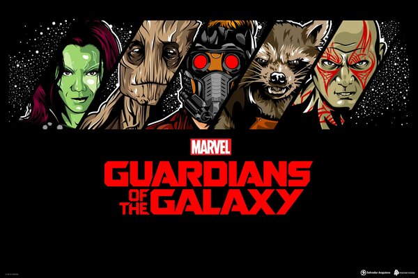 Gardiens de la galaxie, gamora et Groot