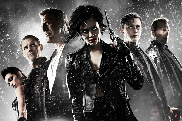 The heroes of the movie Sin City 2 