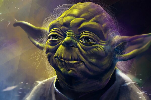 Drawing with Yoda from Star Wars