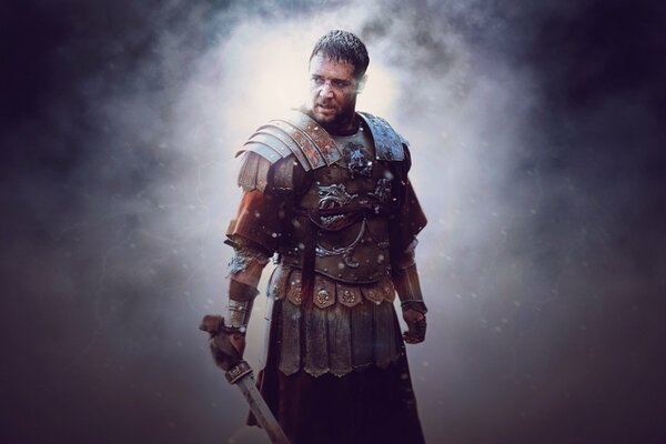 Fotograma de la película gladiador con Russell Crowe
