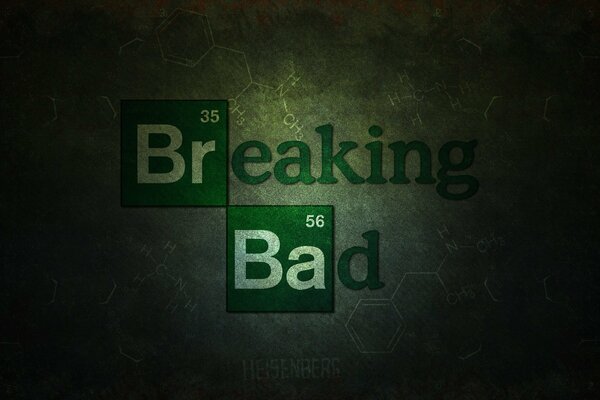 Breaking Bad logo of the cult series