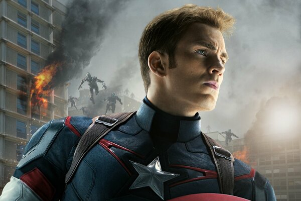 Captain America ist ein Superheld im Film Avengers