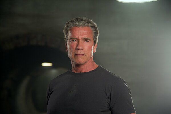 Arnold Schwarzenegger primer plano de Terminator 5