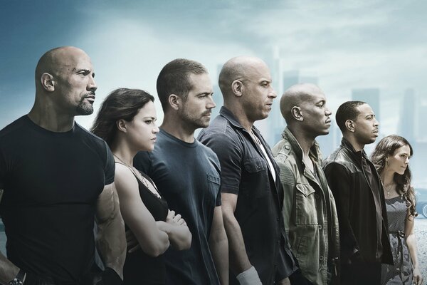 Fast and Furious seven the whole team is assembled