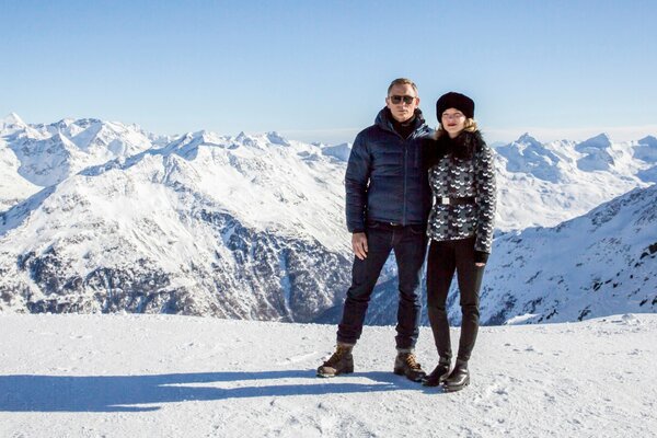 007 Daniel Craig. Foto in montagna