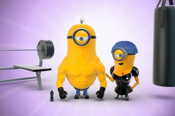 Terrain de sport pour minions