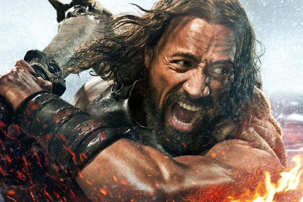 Dwayne Johnson in the 2014 film Hercules