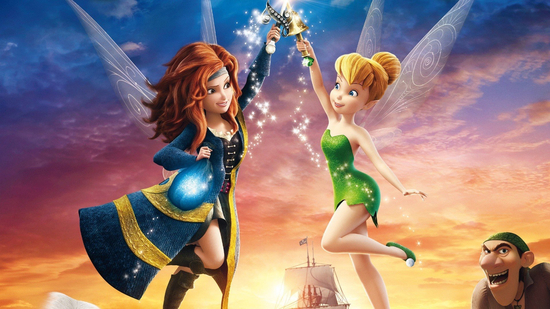 пират фея дисней зарина tinkerbell тинкер белл фильм 2014 анимация феи меч пират пикси пыль катер пиратский корабль магия крылья капитан небо маунтин пиратского капитана сумка череп пиратский флаг веселый роджер дисней фея платье девушки ботинки