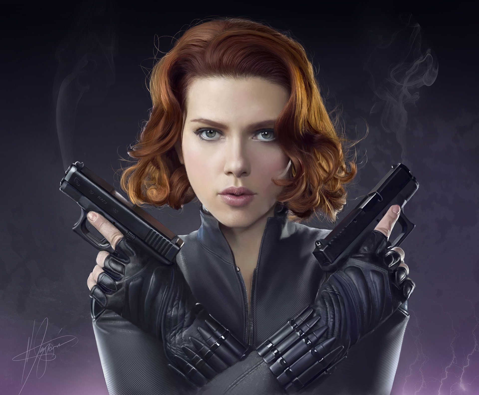 scarlett johansson viuda negra película arte vengadores