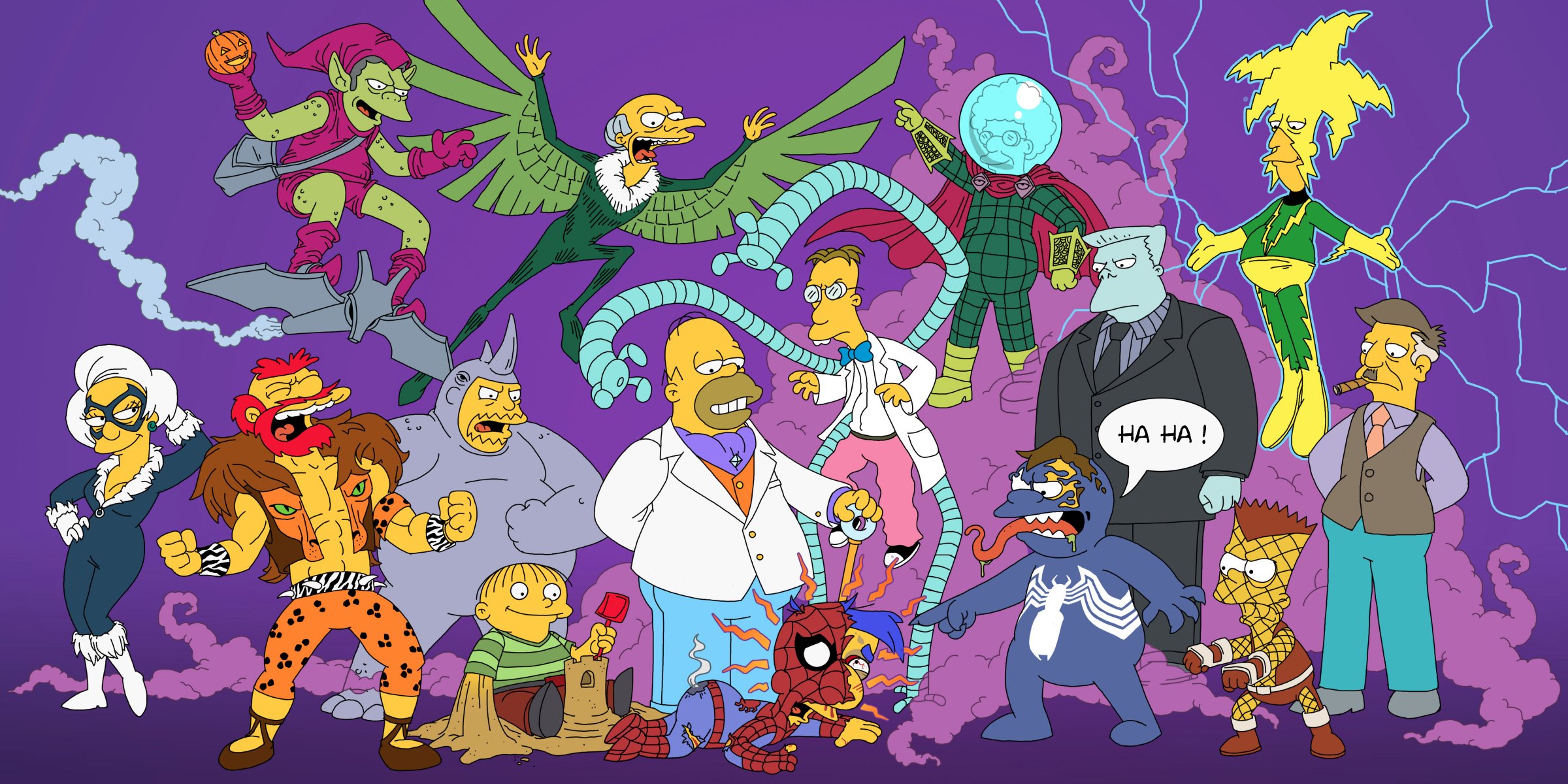 los simpson spider-man superhéroes