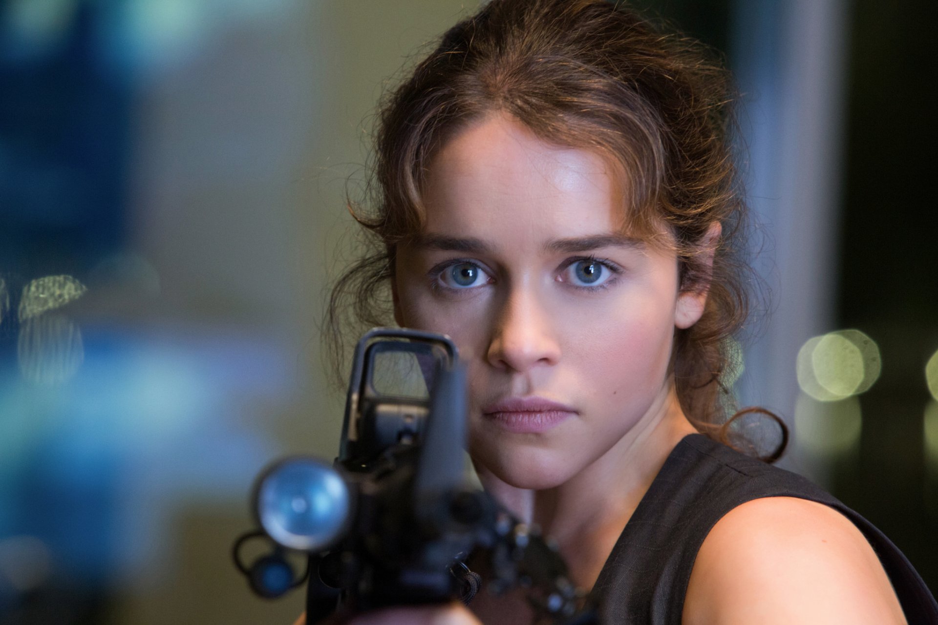 terminator: génesis emilia clarke sarah connor la mirada