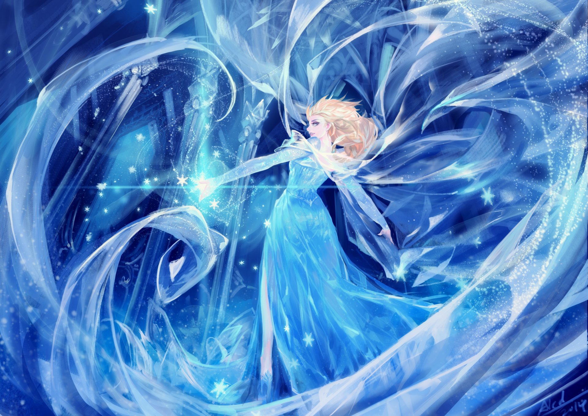 art alcd congelé disney elsa fille froid