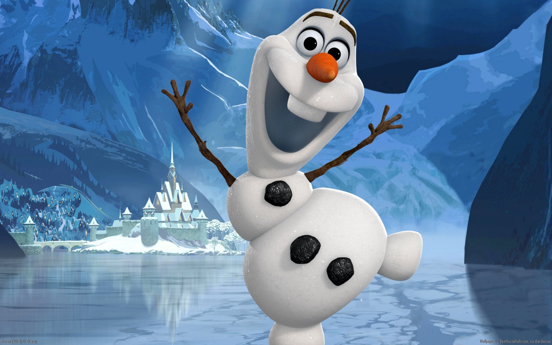 congelado walt disney olaf corazón frío muñeco de nieve