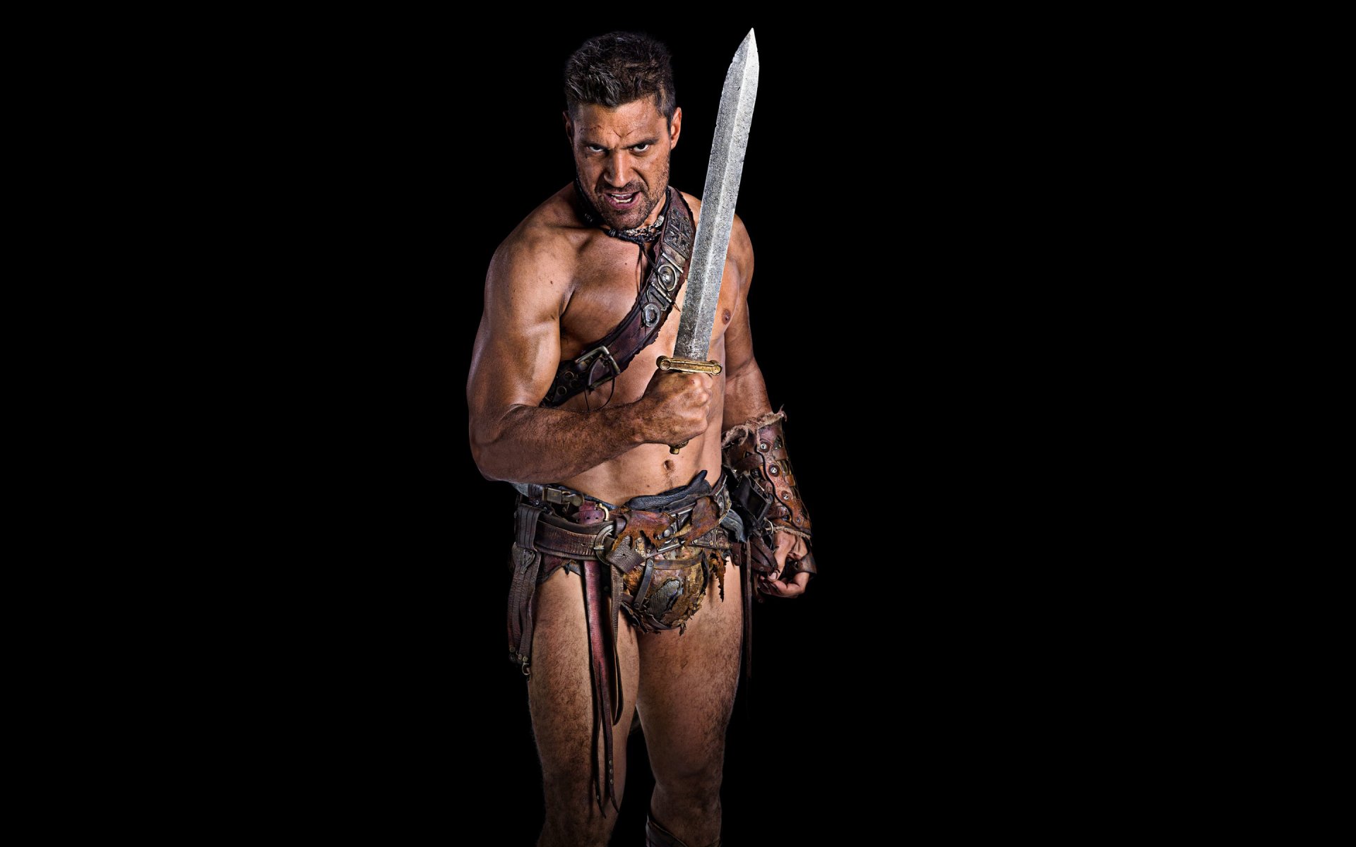 partacus blood and sand spartak manu bennett crixus gladiator history tv series background