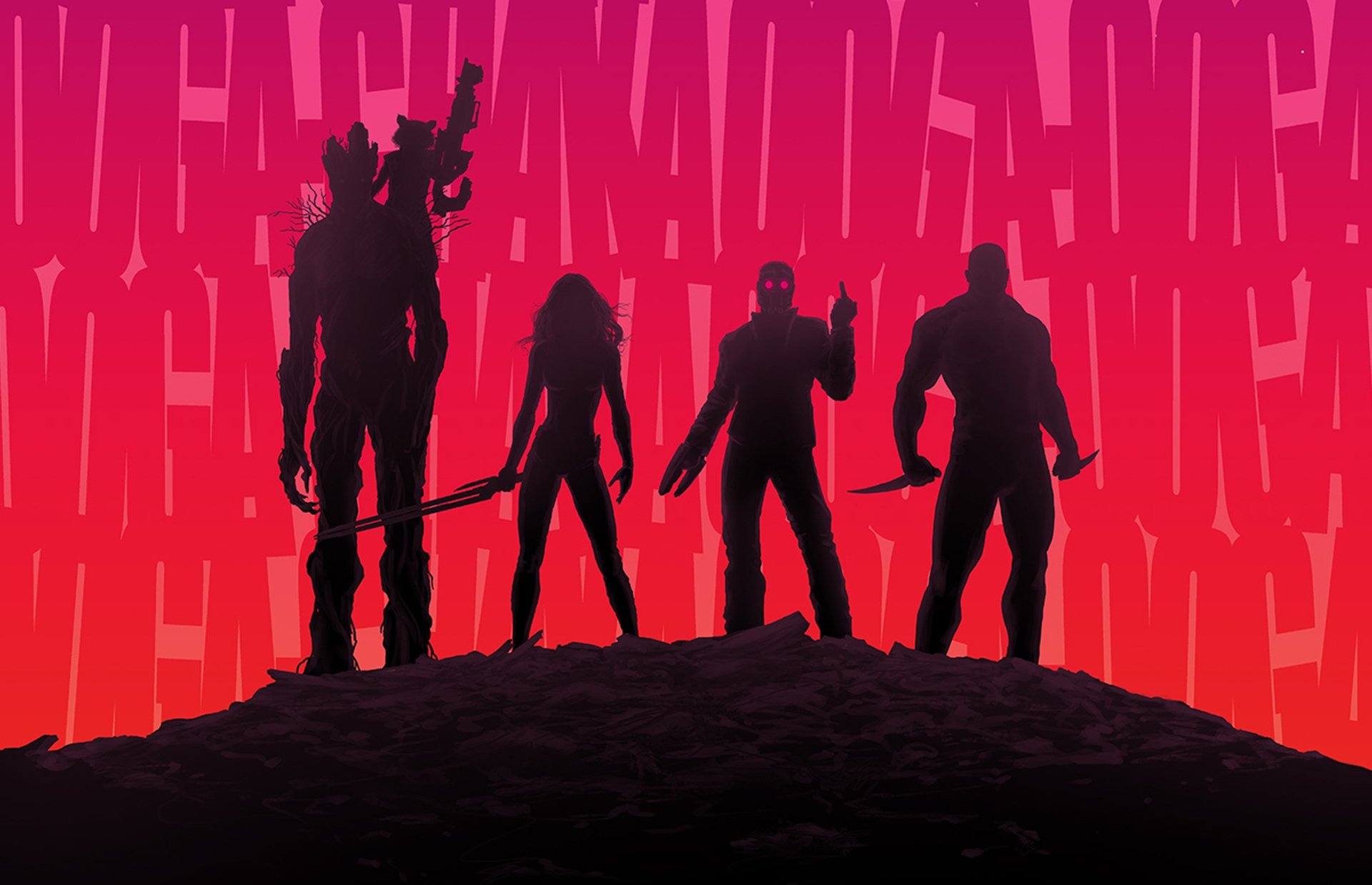 gamora zoe saldana chris pratt groot peter quill rocket star lord combat gardiens de la galaxie