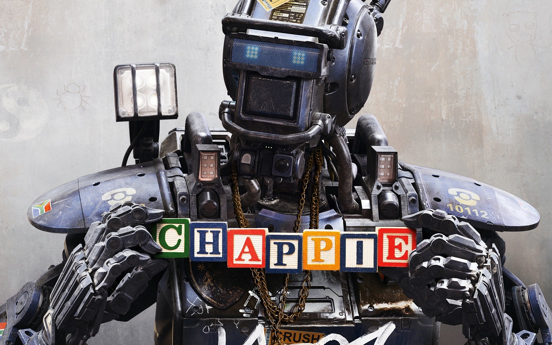 chappie chłopak robot film robot o imieniu chappie kostki