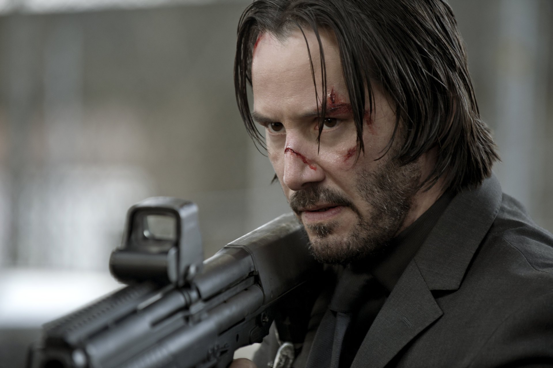 john wick keanu reeves view weapon