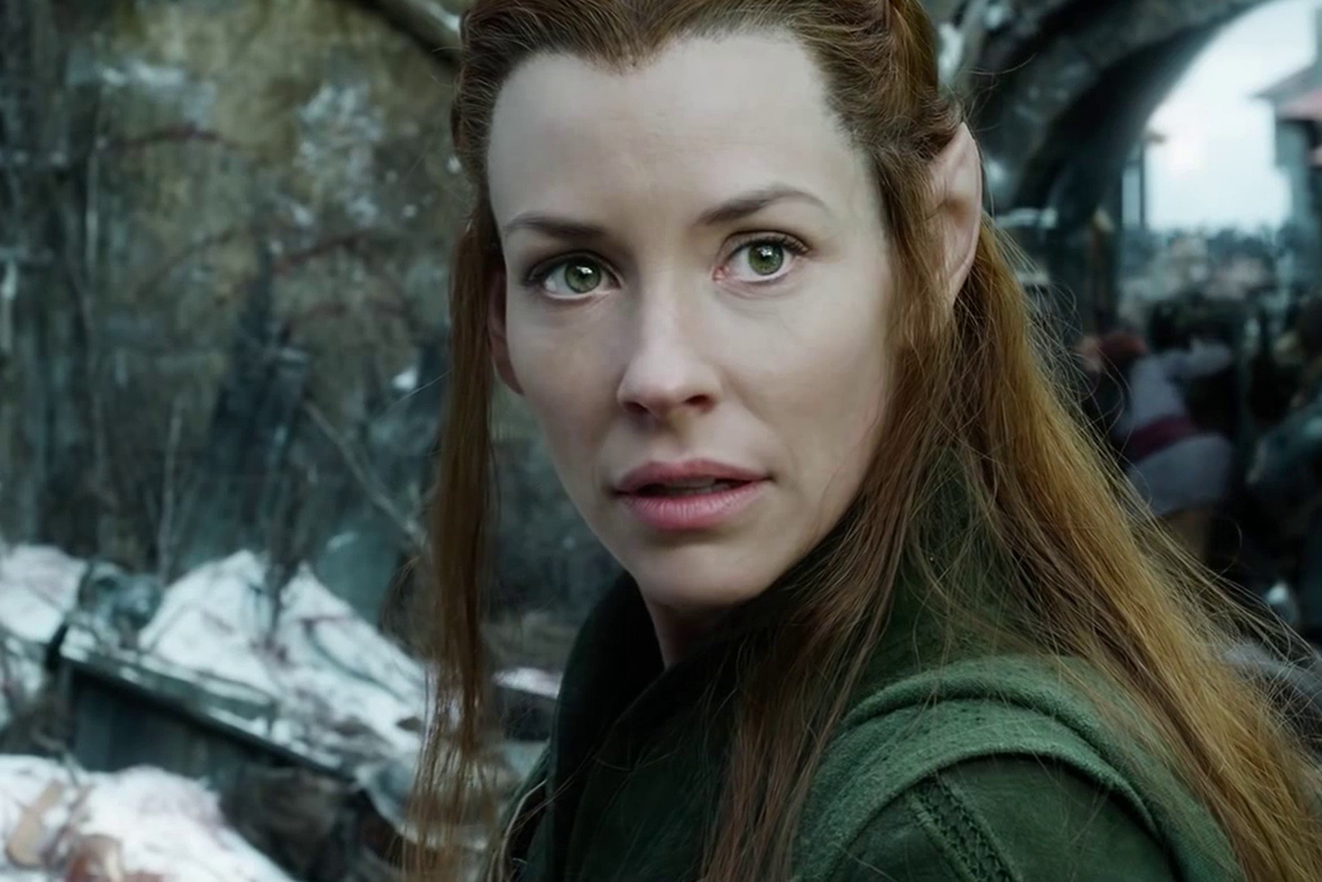 hobbit: kampf der fünf heere hobbit 3 evangeline lilly tauriel mädchen elfe