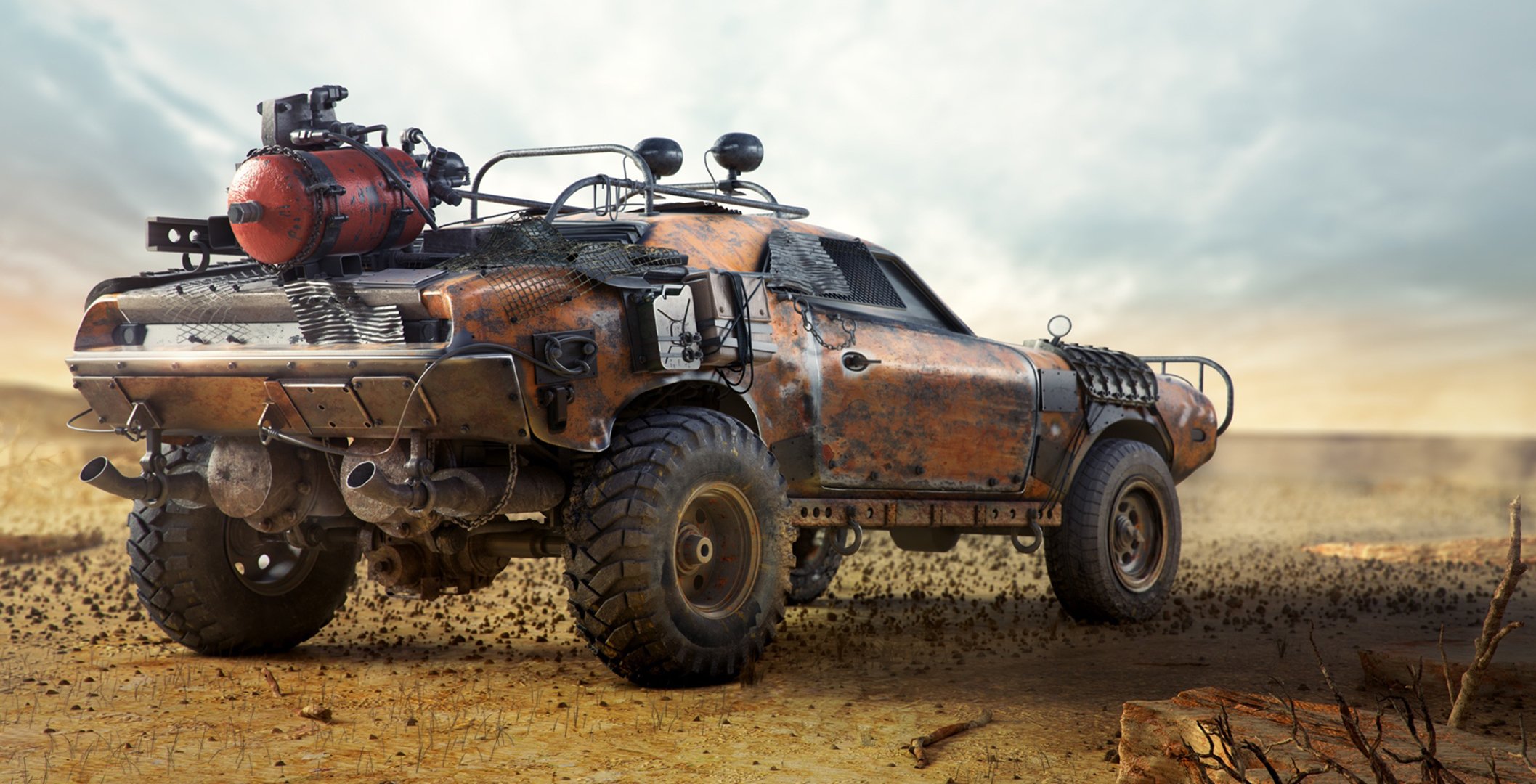 mad max désert auto désert voiture