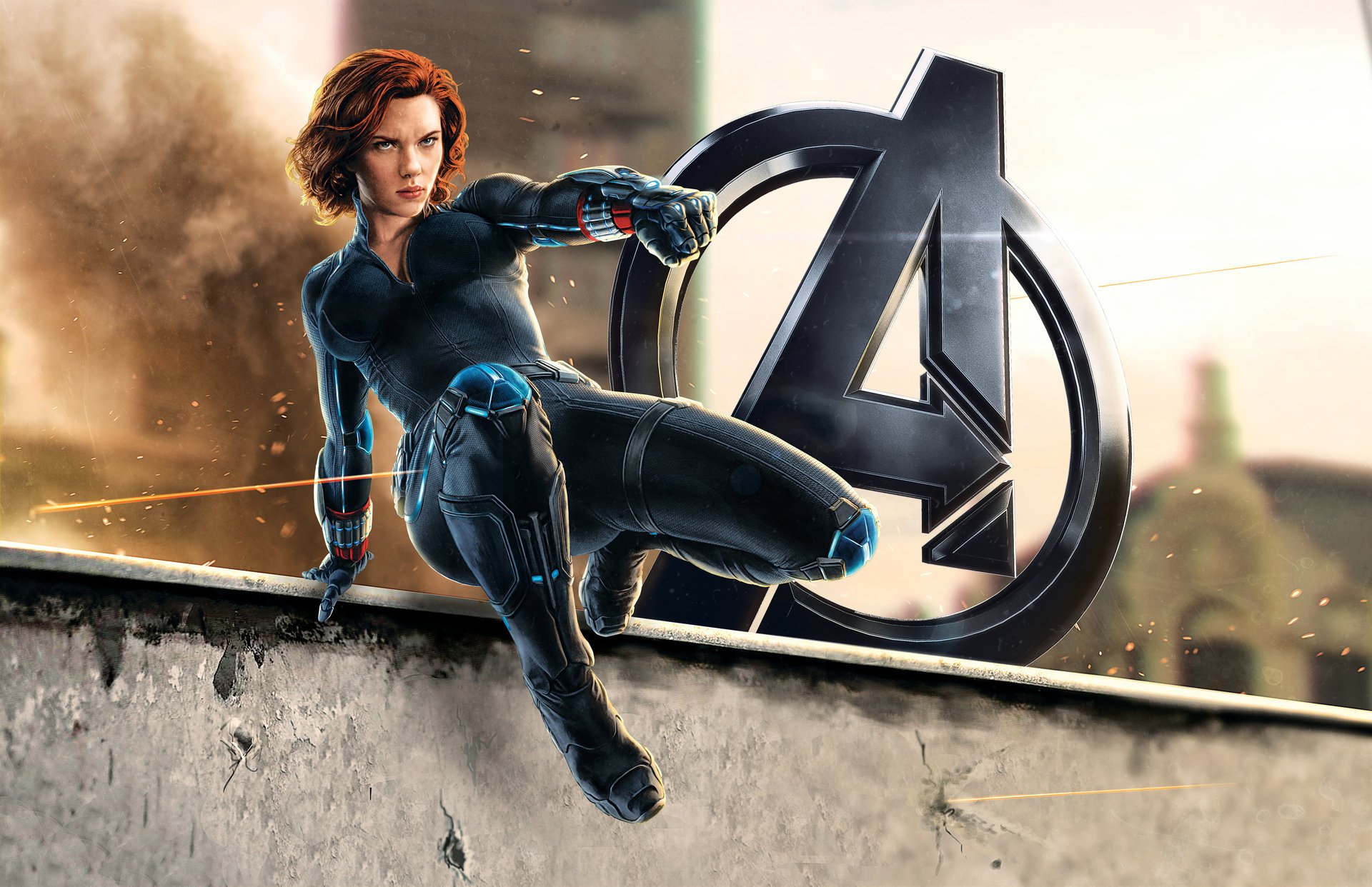 czarna wdowa natasha romanova natalia romanova avengers: age of ultron dziewczyna superbohater kostium avengers: age of ultron scarlett johansson