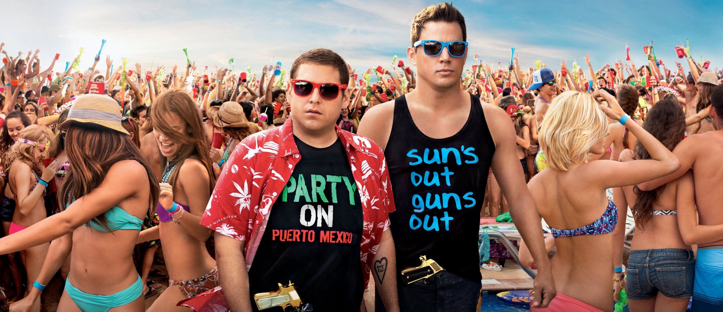 22 jump street movie movie 2014 channing tatum jenko jonah hill schmidt action comedy crime columbia pictures mgm metro goldwyn mayer agents men boys guns glasses tattoo big party summer entertainment sexy girls bikini n