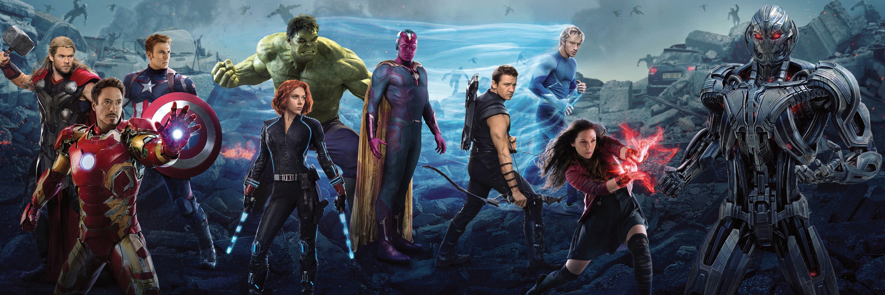 exklusiv erweitert voll abdecken bezeichnen avengers age of ultron avengers 2 2015 chris hemsworth thor robert downey jr. iron man chris evans captain america scarlett johansson black widow mark ruffalo hulk paul bettany vision jeremy re