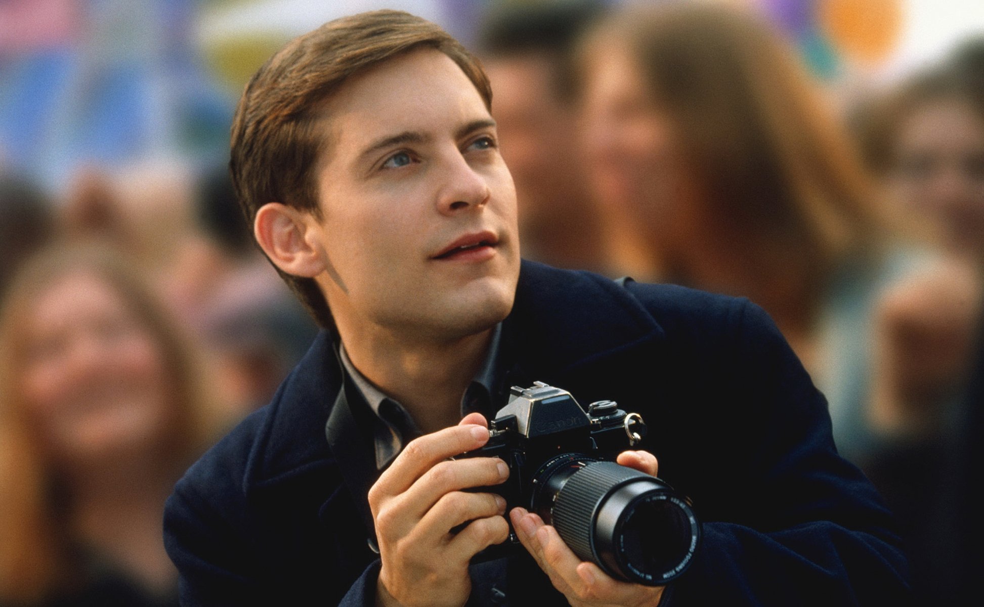 foto umore ragno tobey maguire. peter parker