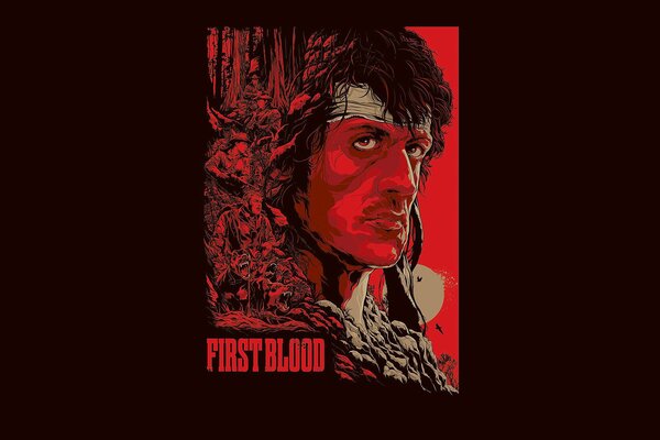 Action movie poster First Blood 