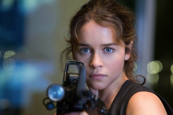 The fearless Emilia clarke from Terminator