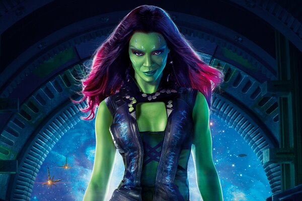 Gamora from the fantastic movie Guardians of the Galaxy