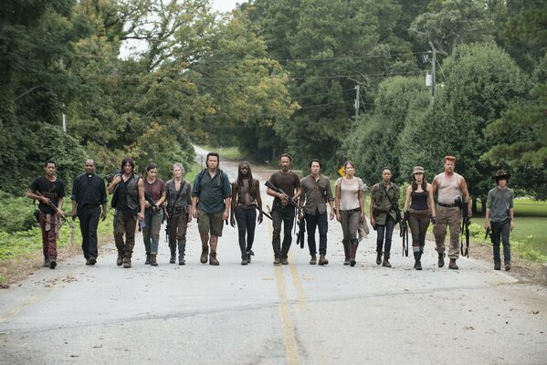 A picture from the TV series the walking dead