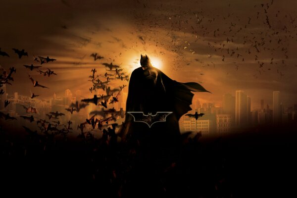 Christian Bale en la película Batman. comienzo