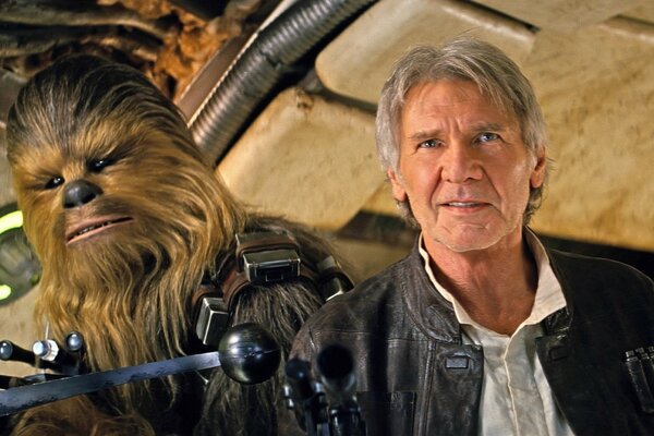 Han Solo and Chewbacca. Star Wars
