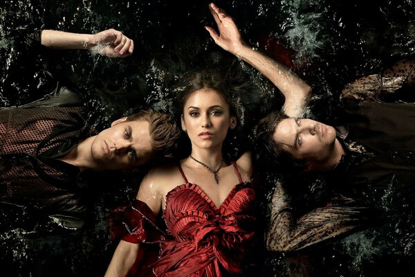 Photo shoot for the Vampire Diaries series